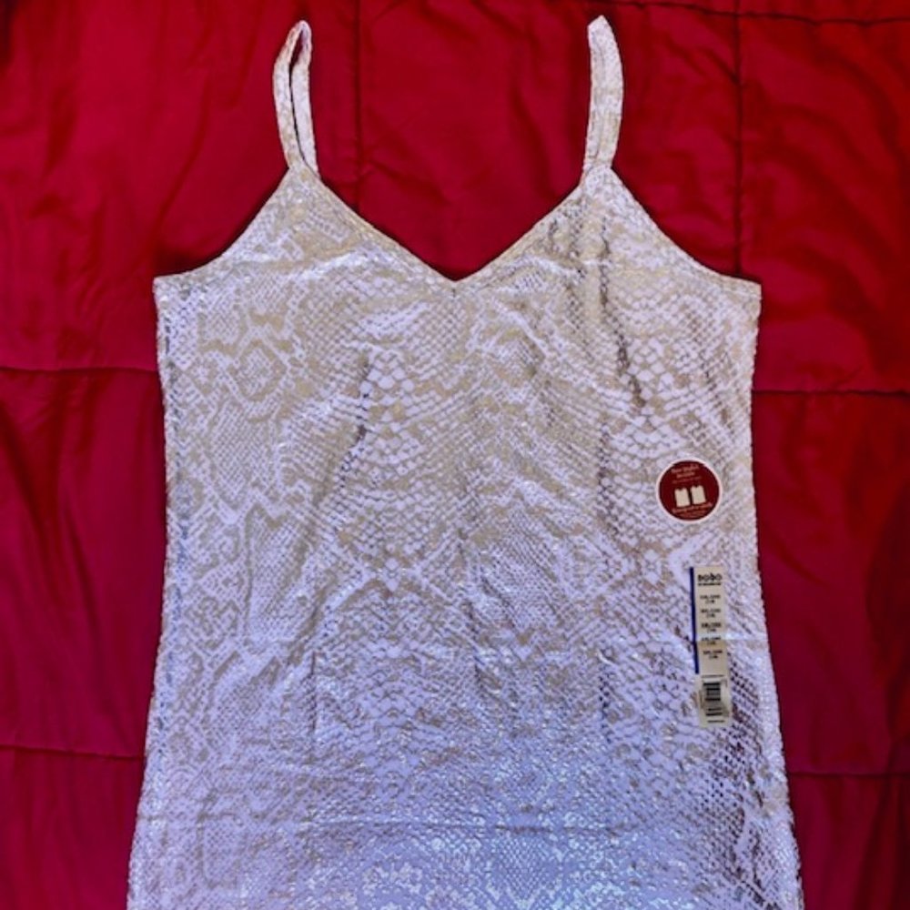 SILVER SNAKE PRINT Double-sided wear T-shirt